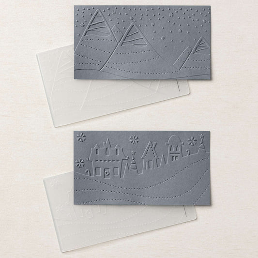 Stampin' Up! Charming Landscapes Mini Embossing Folders